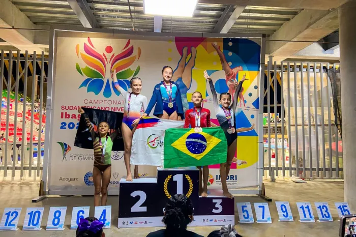Atletas paraenses da ginástica artística conquistam 25 medalhas na Colômbia