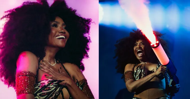 A cantora paraense Gaby Amarantos durante apresentação da turnê “Rock Doido” no Vivo Rio, no Rio de Janeiro. | Divulgação