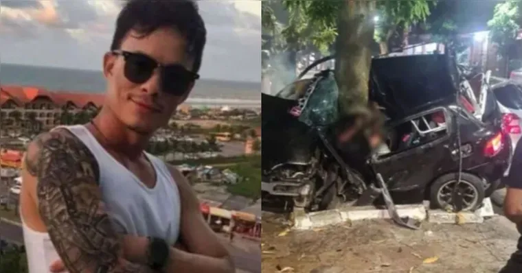 O acusado perseguiu o carro em que estavam mãe e filha e provocou o acidente fatal | Reprodução