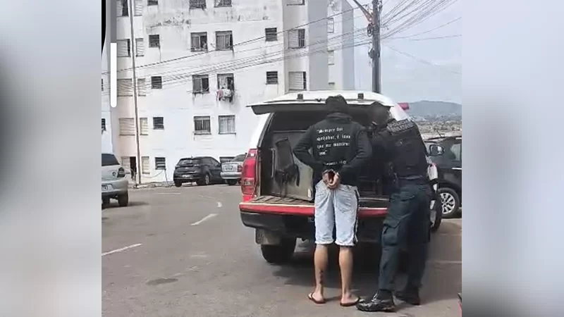 Suspeito chamou a atenção da Polícia Militar após demonstrar nervosismo/ Imagem: Divulgação