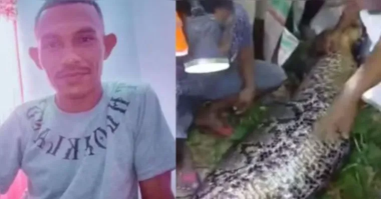 Após dias desaparecido, o homem foi encontrado no estômago da cobra | Divulgação/X