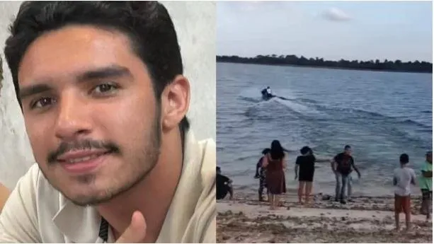 Jovem Guilherme Henrique Lima de Oliveira, de 19 anos, desapareceu após cair de uma moto aquática, no Lago de Tucuruí. ( Foto: Reprodução Redes Sociais )
